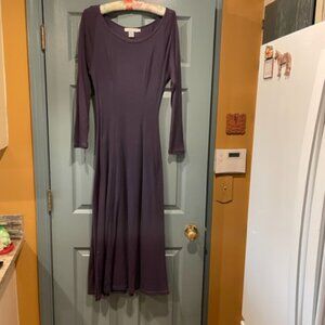 Tweeds vintage purple dress, M, excellent cond., never worn. Cotton.